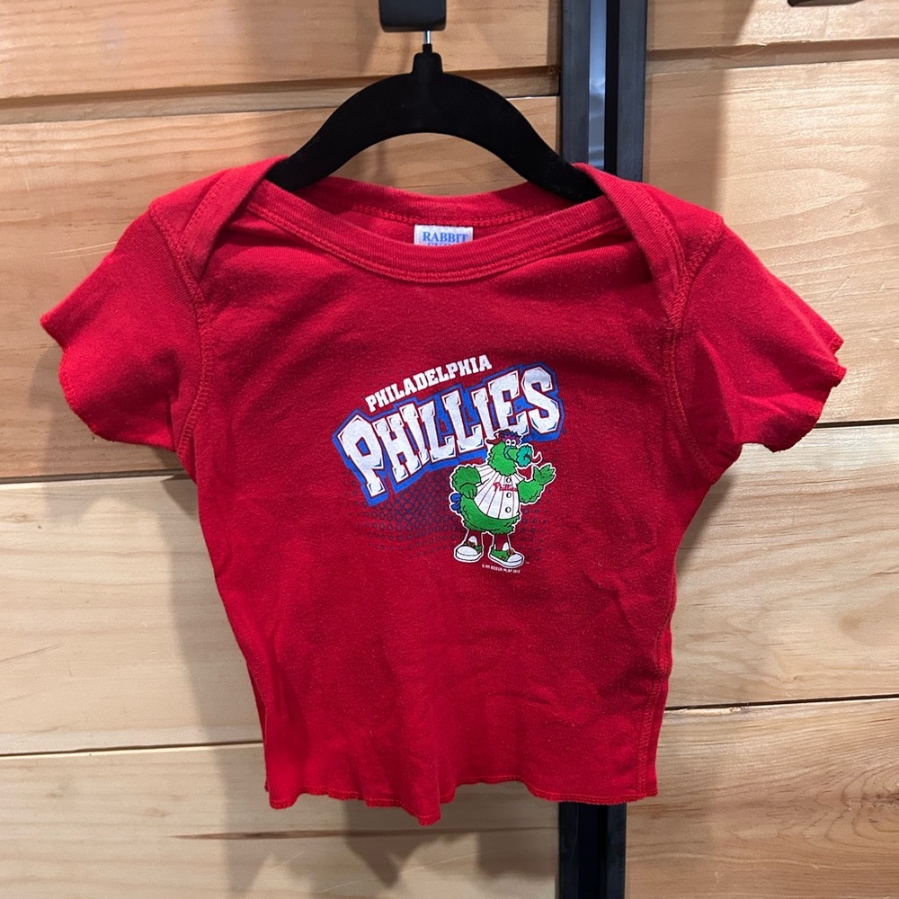 Philadelphia Phillies MLB Rabbit Skins Mascot One Piece Shirt 18 Months